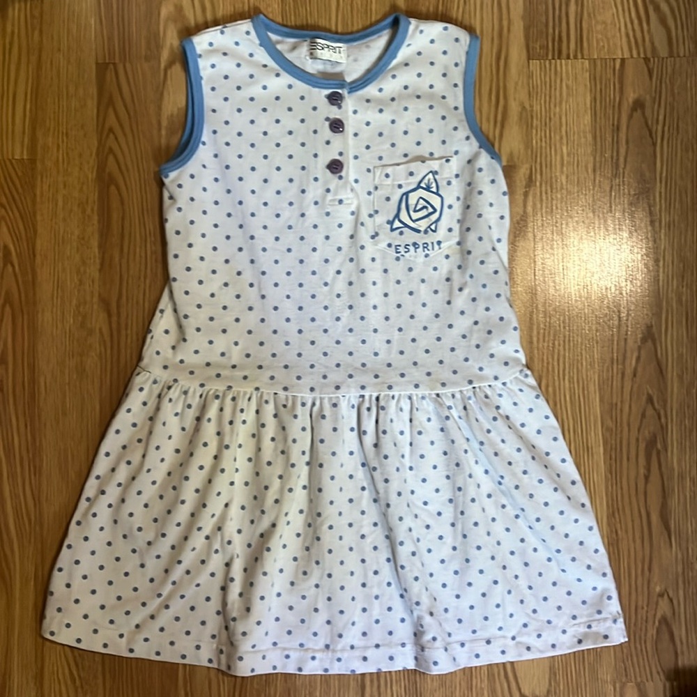 Vintage Esprit Kids polka dot dress